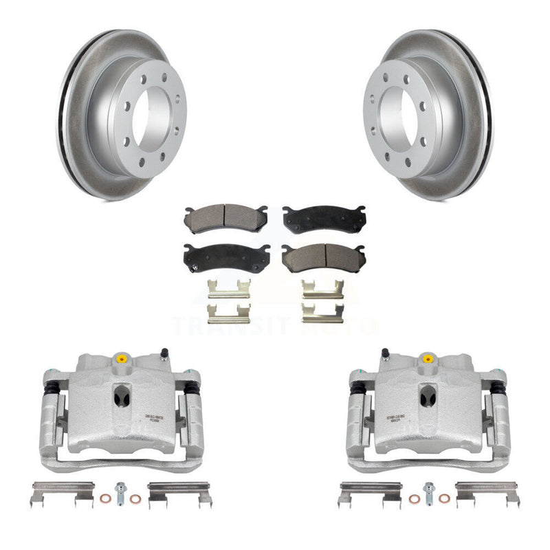 Transit Auto KCG-100097P Disc Brake Kit for 1999-2013 Chevrolet Suburban 2500, GMC Yukon XL 2500, Chevrolet Silverado 2500 HD & more - Rear product image