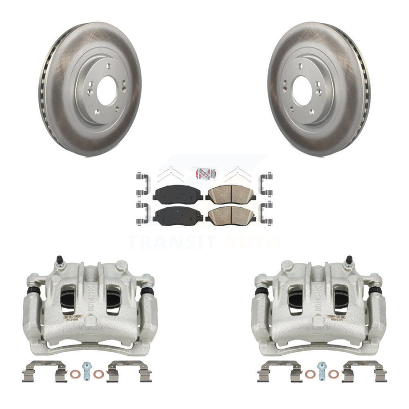 Transit Auto KCG-100107N Disc Brake Kit for 2017-2019 Hyundai Santa Fe, Hyundai Santa Fe XL - Front product image
