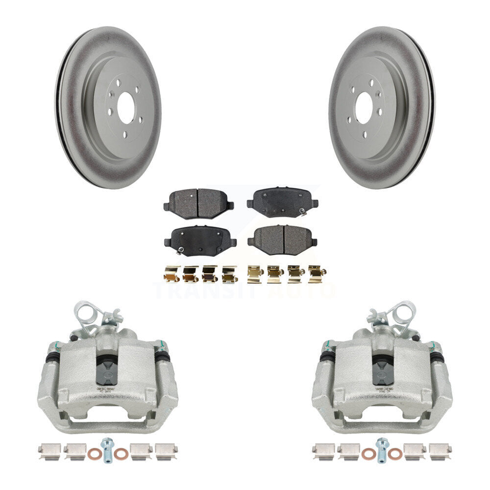 Transit Auto KCG-100125P Disc Brake Kit for 2013-2019 Ford Taurus, Ford Explorer, Ford Special Service Police Sedan & more - Rear product image