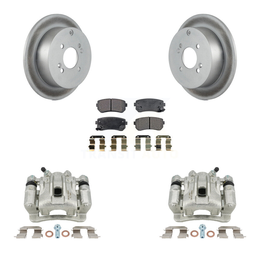 Transit Auto KCG-100196P Disc Brake Kit for 2006-2007 Hyundai Accent, Kia Rio, Kia Rio5 - Rear product image