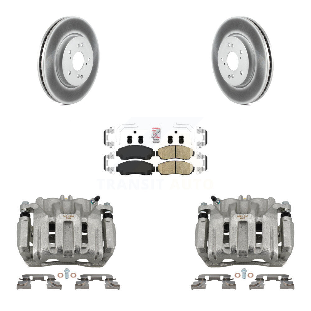 Transit Auto KCG-100199N Disc Brake Kit for 2007-2016 Honda Crosstour, Honda CR-V, Honda Accord Crosstour & more - Front product image