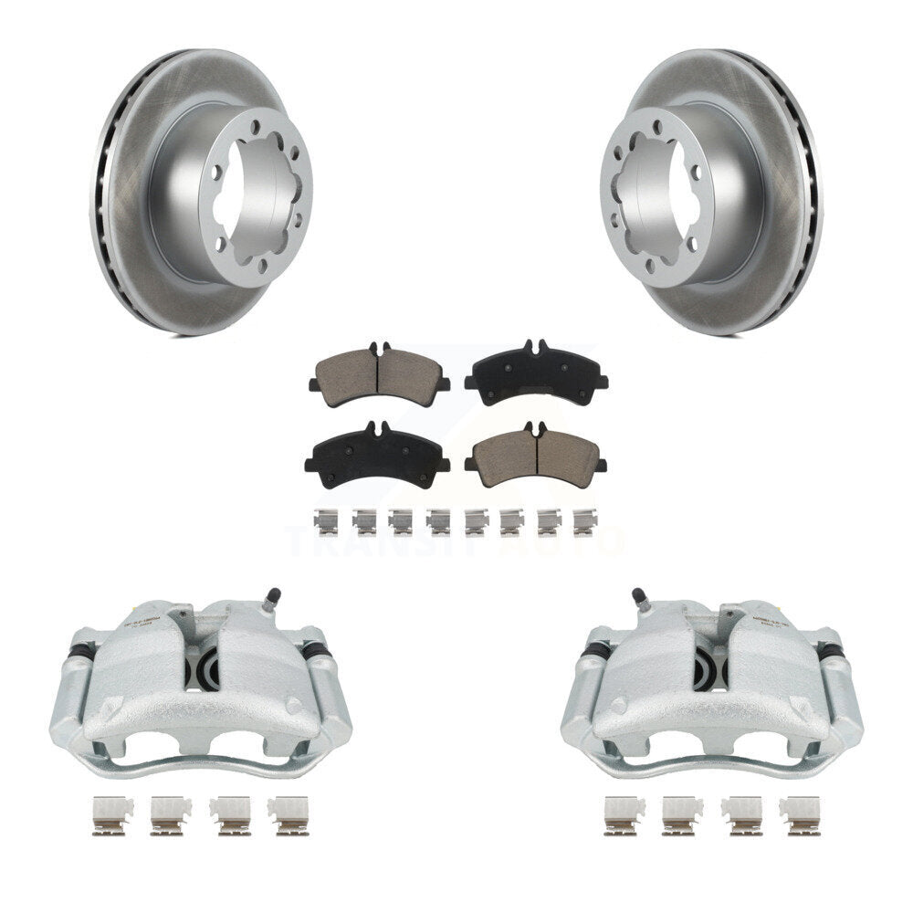 Transit Auto KCG-100216C Disc Brake Kit for 2007-2018 Freightliner Sprinter 3500, Mercedes-Benz Sprinter 3500XD, Mercedes-Benz Sprinter 3500 & more - Rear product image