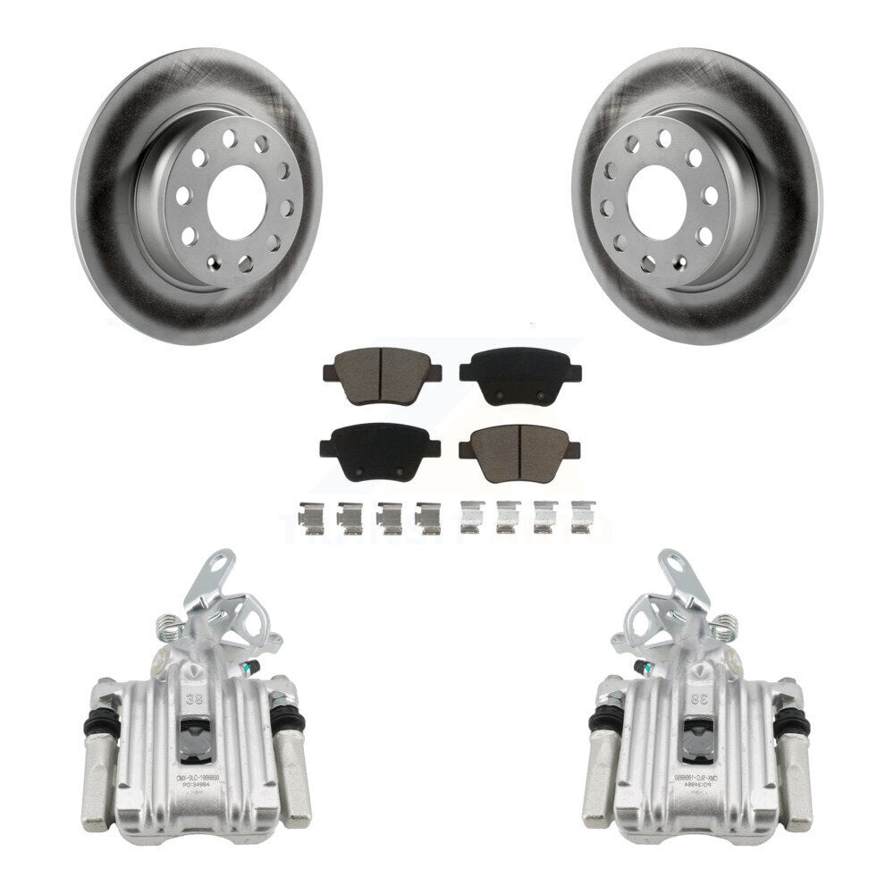 Transit Auto KCG-100232C Disc Brake Kit for 2011-2019 Volkswagen Beetle, Volkswagen Jetta, Volkswagen Golf - Rear product image