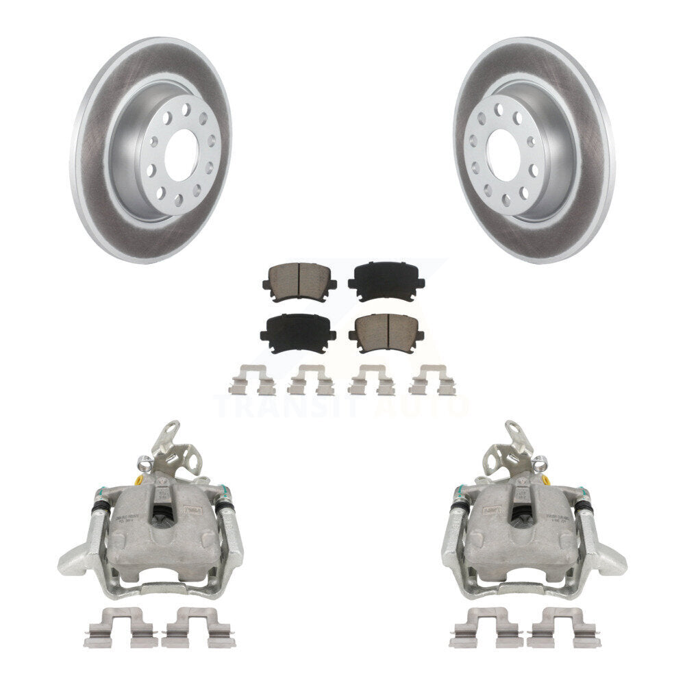 Transit Auto KCG-100239C Disc Brake Kit for 2005-2009 Volkswagen GTI, Volkswagen Jetta, Audi A3 Quattro - Rear product image