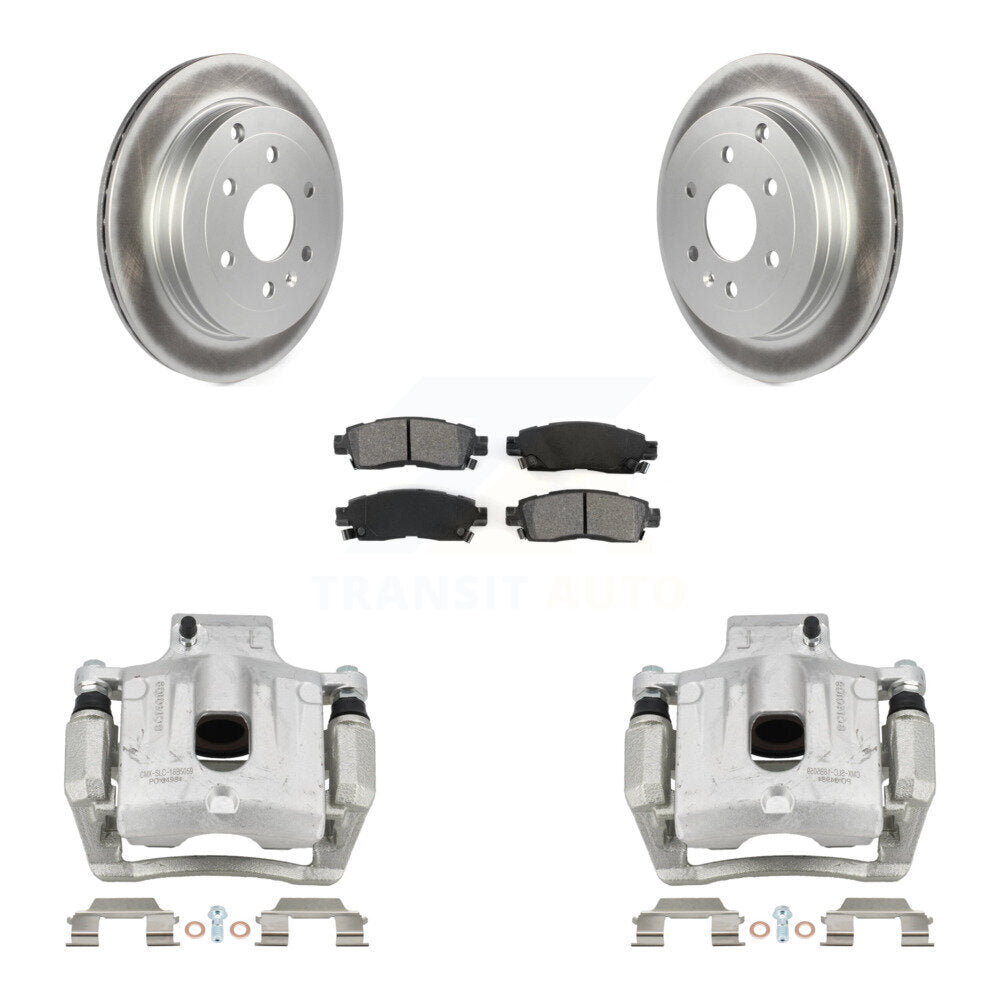 Transit Auto KCG-100255S Disc Brake Kit for 2007-2017 GMC Acadia Limited, Chevrolet Traverse, Buick Enclave & more - Rear product image