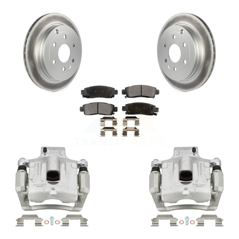 Transit Auto KCG-100263P Disc Brake Kit for 2007-2017 GMC Acadia Limited, Chevrolet Traverse, Buick Enclave & more - Rear product image