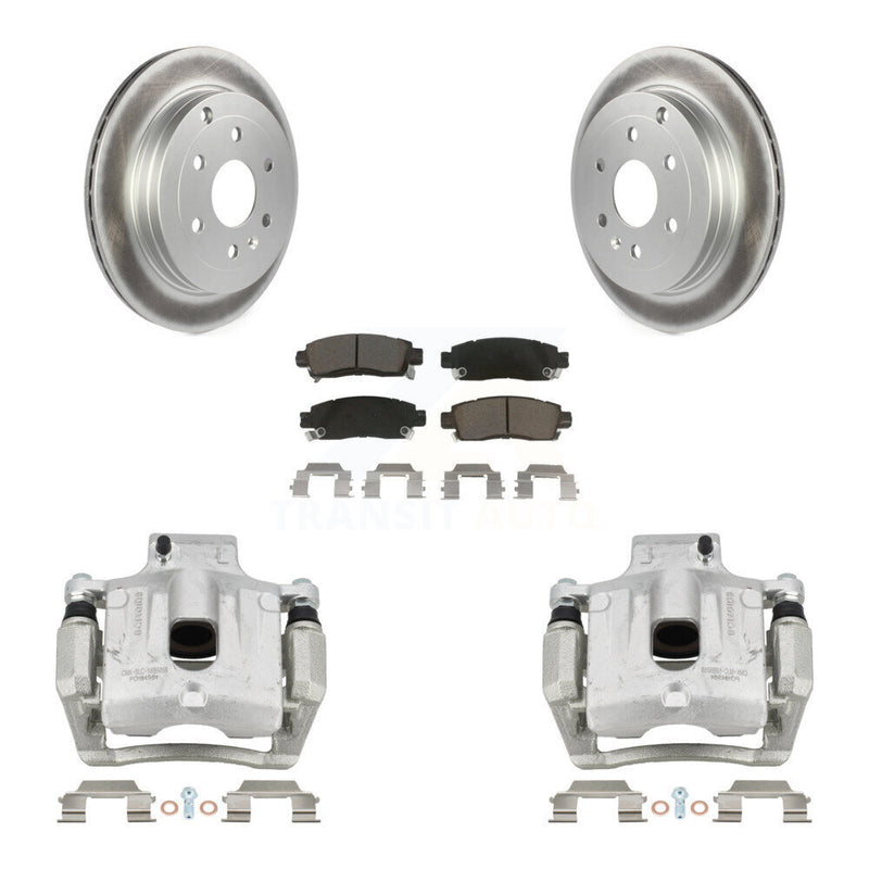 Transit Auto KCG-100264C Disc Brake Kit for 2007-2017 GMC Acadia Limited, Chevrolet Traverse, Buick Enclave & more - Rear product image