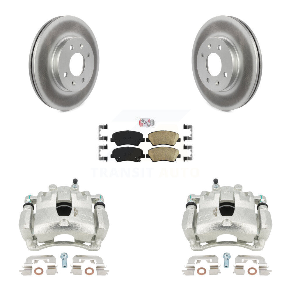 Transit Auto KCG-100288N Disc Brake Kit for 2012-2017 Kia Rio, Hyundai Accent - Front product image