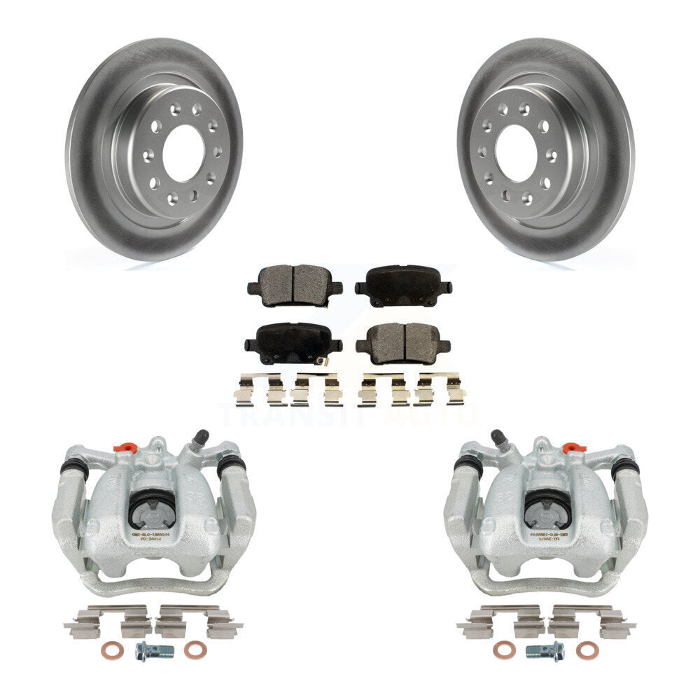 Transit Auto KCG-100316T Disc Brake Kit for 2016-2020 Chevrolet Equinox, GMC Terrain, Chevrolet Malibu - Rear product image