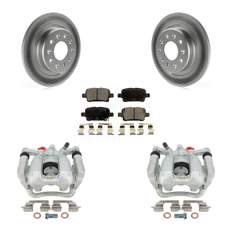 Transit Auto KCG-100316T Disc Brake Kit for 2016-2020 Chevrolet Equinox, GMC Terrain, Chevrolet Malibu - Rear product image