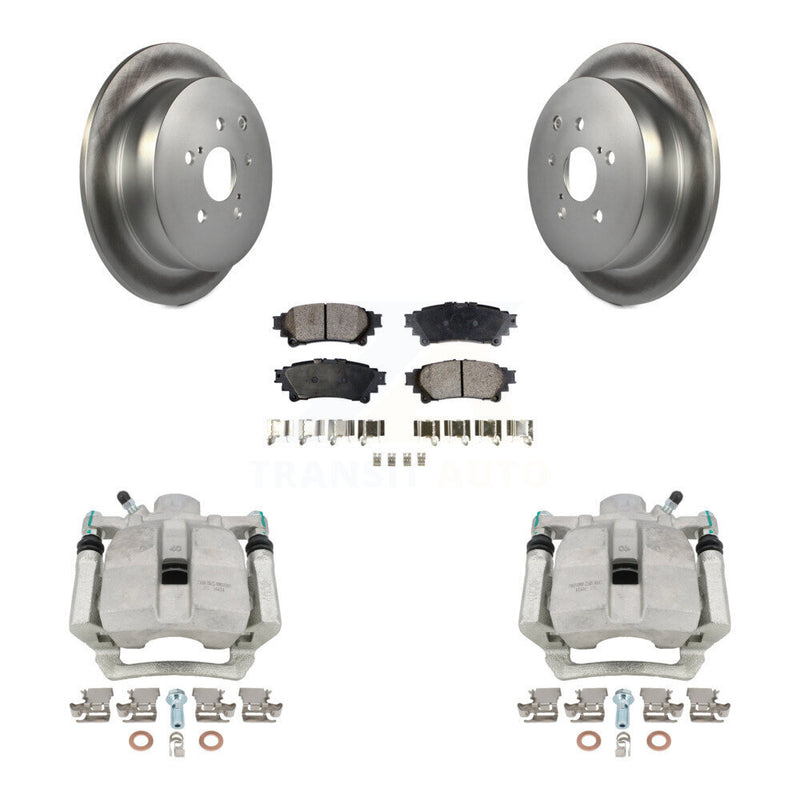 Transit Auto KCG-100322P Disc Brake Kit for 2012-2020 Toyota Highlander, Lexus RX350, Lexus RX450h & more - Rear product image