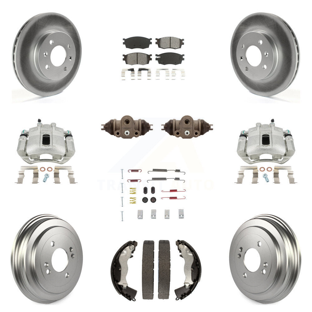 Transit Auto KCG-100333S Disc Brake Kit for 2006-2011 Hyundai Accent, Kia Rio, Kia Rio5 - Front and Rear product image