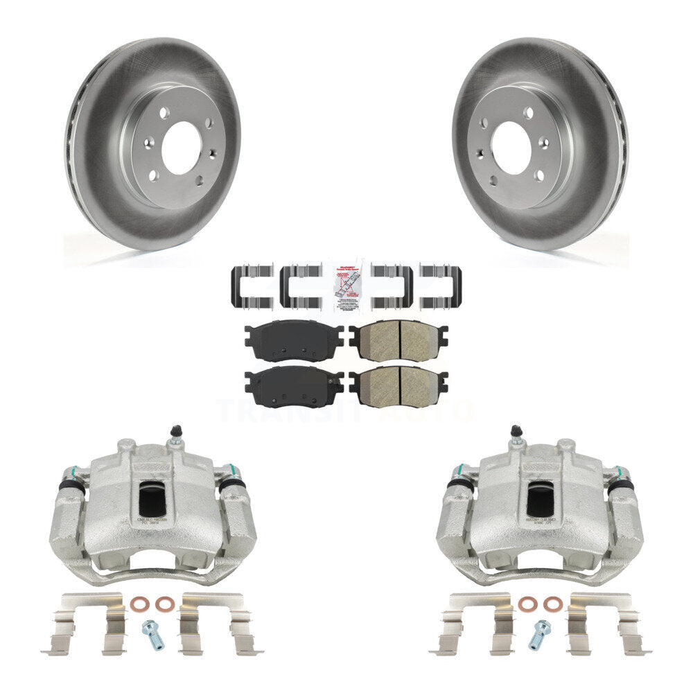 Transit Auto KCG-100341N Disc Brake Kit for 2006-2011 Hyundai Accent, Kia Rio, Kia Rio5 - Front product image