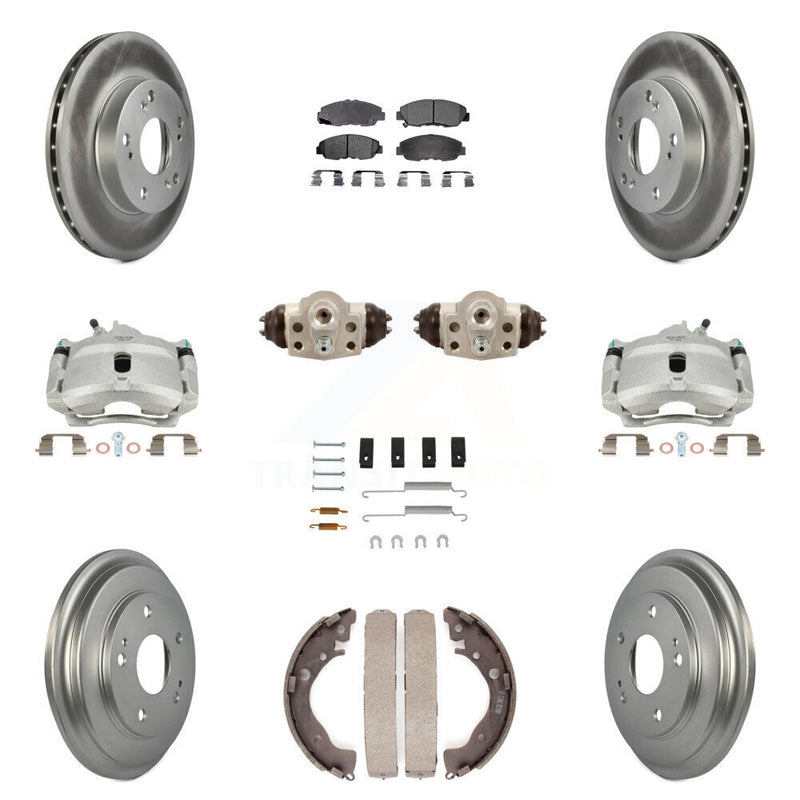 Transit Auto KCG-100345T Disc Brake Kit for 2006-2011 Honda Civic - Front and Rear product image