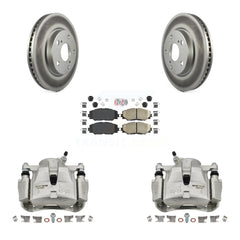 Transit Auto KCG-100356N Disc Brake Kit for 2008-2018 Toyota RAV4, Toyota Prius V, Lexus HS250h & more - Front product image
