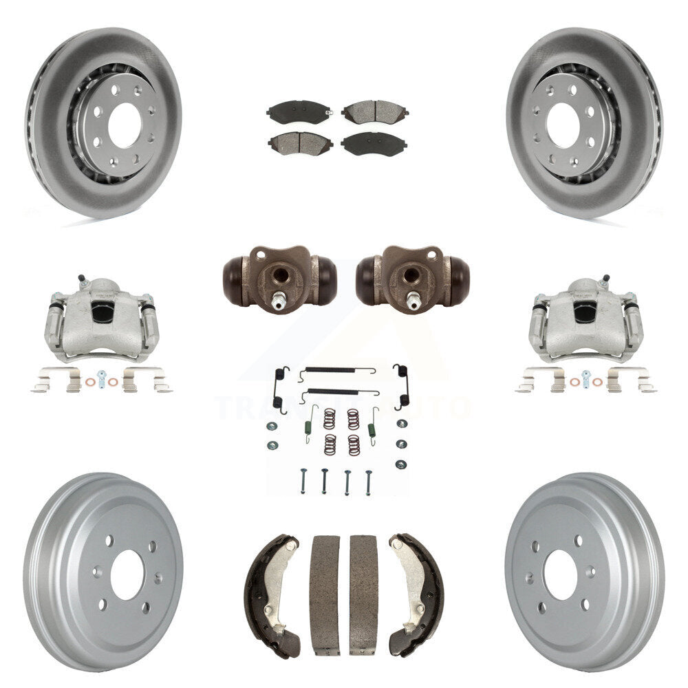 Transit Auto KCG-100356S Disc Brake Kit for 2004-2015 Chevrolet Spark, Pontiac G3, Pontiac G3 Wave & more - Front and Rear product image