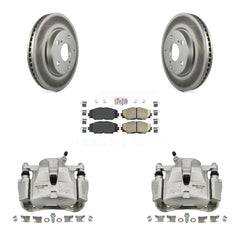 Transit Auto KCG-100357N Disc Brake Kit for 2008-2018 Toyota RAV4, Toyota Prius V, Lexus HS250h & more - Front product image