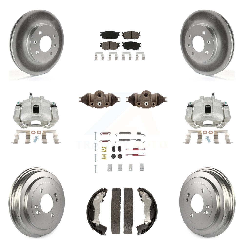 Transit Auto KCG-100360C Disc Brake Kit for 2006-2011 Hyundai Accent, Kia Rio, Kia Rio5 - Front and Rear product image