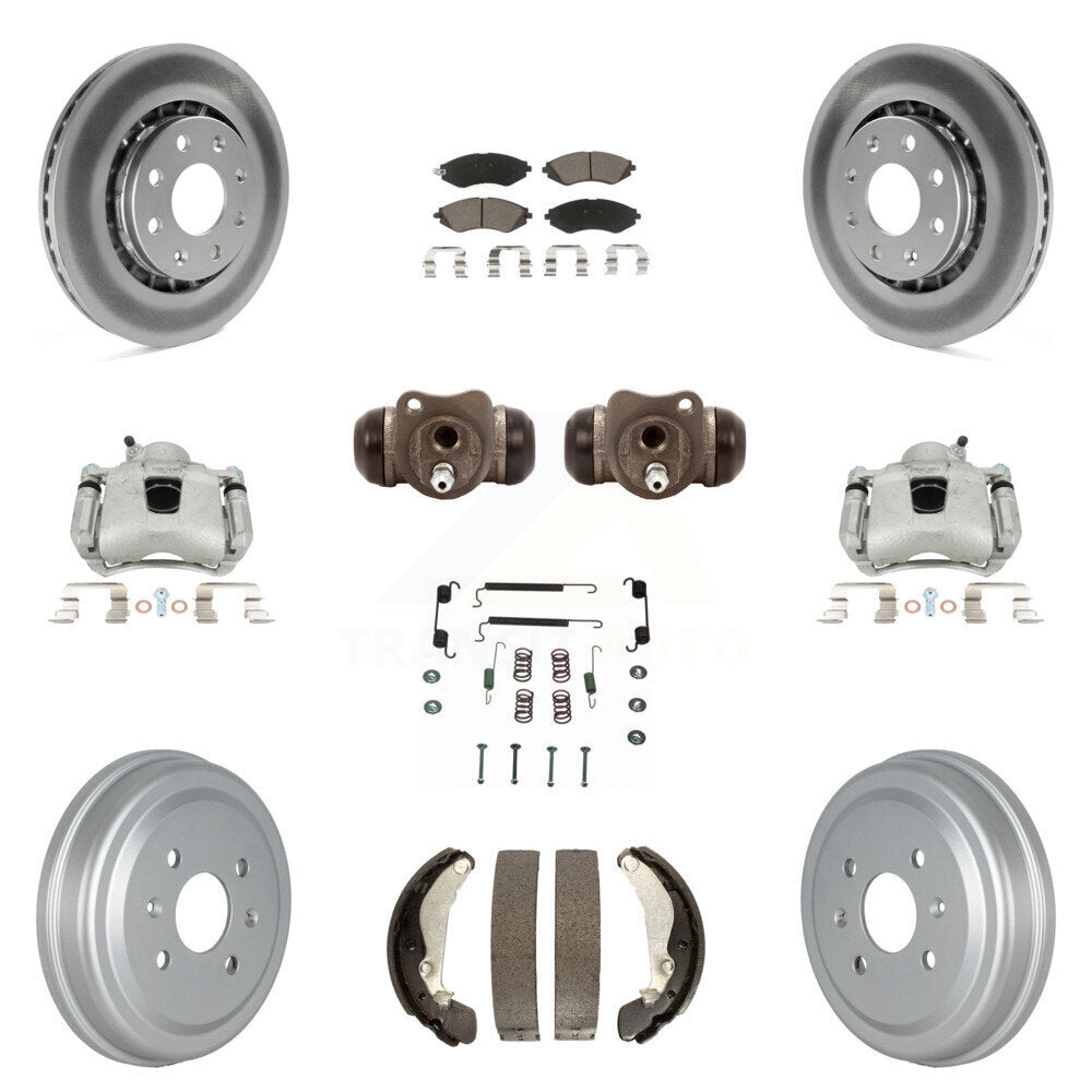 Transit Auto KCG-100361C Disc Brake Kit for 2004-2015 Chevrolet Spark, Pontiac G3, Pontiac G3 Wave & more - Front and Rear product image