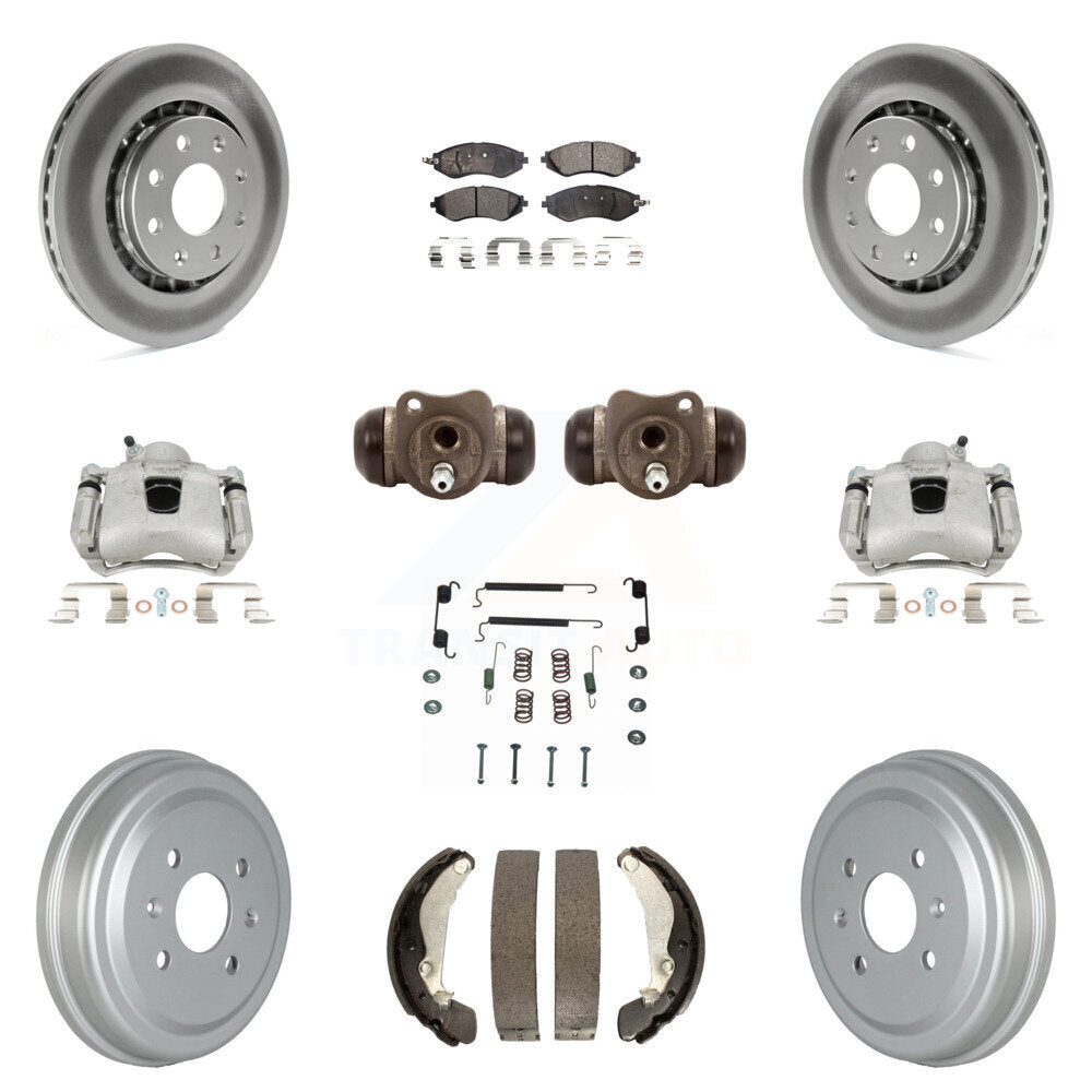 Transit Auto KCG-100367T Disc Brake Kit for 2004-2015 Chevrolet Spark, Pontiac G3, Pontiac G3 Wave & more - Front and Rear product image
