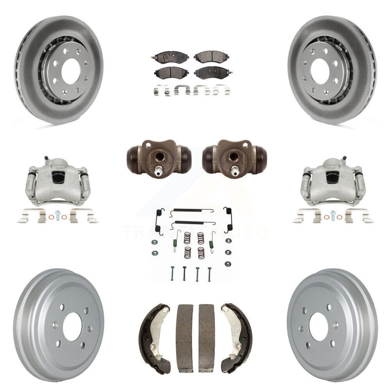 Transit Auto KCG-100381P Disc Brake Kit for 2004-2015 Chevrolet Spark, Pontiac G3, Pontiac G3 Wave & more - Front and Rear product image