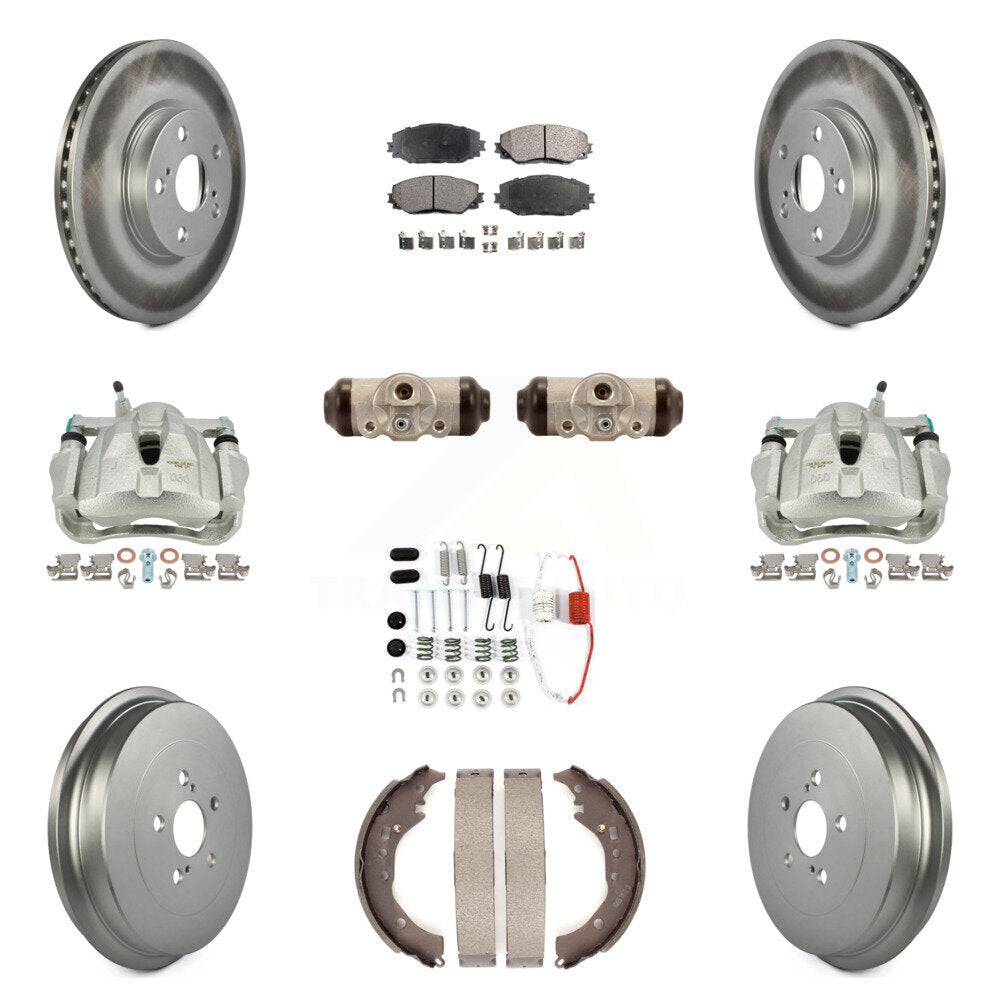 Transit Auto KCG-100384T Disc Brake Kit for 2009-2013 Toyota Corolla - Front and Rear product image
