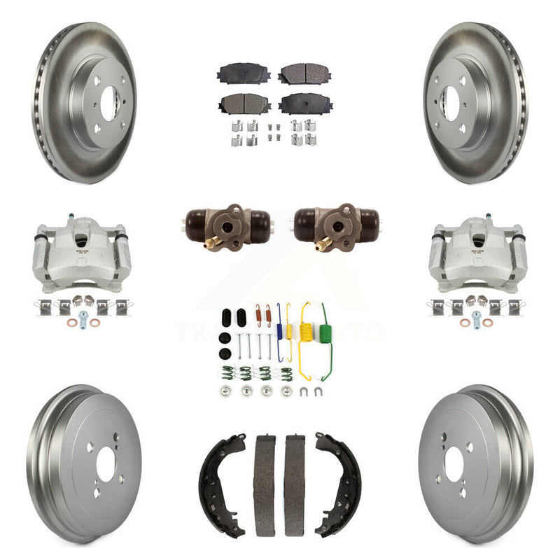 Transit Auto KCG-100385T Disc Brake Kit for 2006-2014 Toyota Yaris - Front and Rear product image