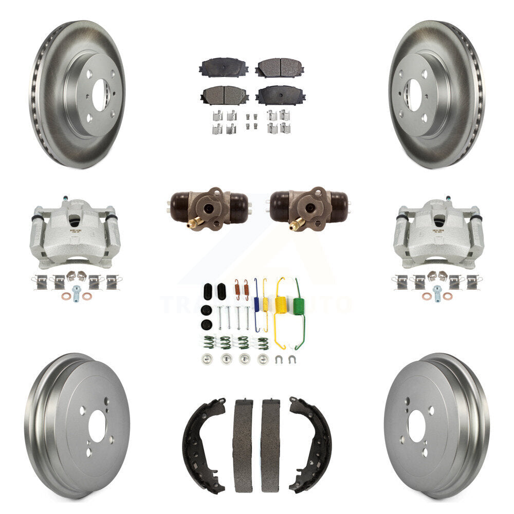Transit Auto KCG-100387P Disc Brake Kit for 2006-2014 Toyota Yaris - Front and Rear product image