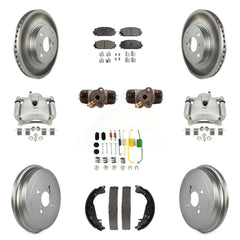 Transit Auto KCG-100387P Disc Brake Kit for 2006-2014 Toyota Yaris - Front and Rear product image