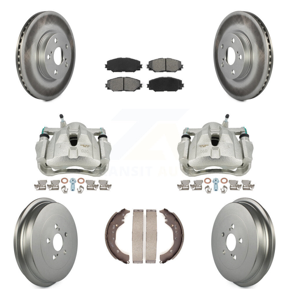 Transit Auto KCG-100390S Disc Brake Kit for 2009-2019 Toyota Corolla - Front and Rear product image