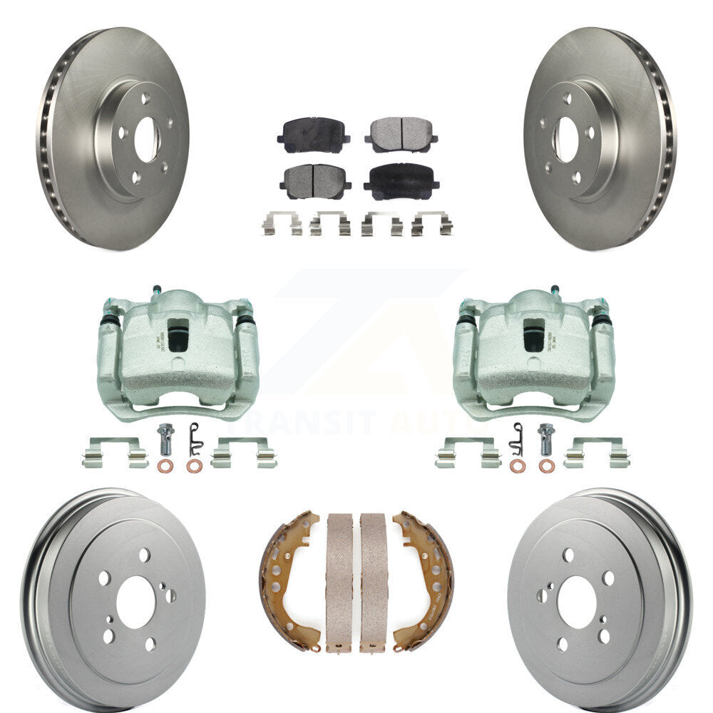 Transit Auto KCG-100395P Disc Brake Kit for 2003-2008 Toyota Corolla - Front and Rear product image