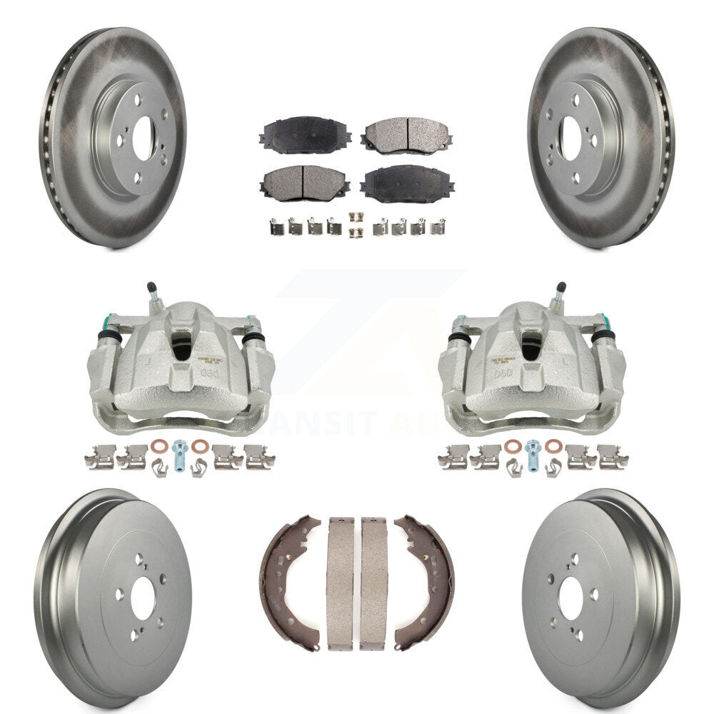 Transit Auto KCG-100401T Disc Brake Kit for 2009-2019 Toyota Corolla - Front and Rear product image