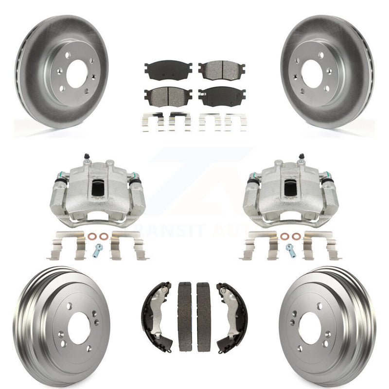 Transit Auto KCG-100402S Disc Brake Kit for 2006-2011 Hyundai Accent, Kia Rio, Kia Rio5 - Front and Rear product image