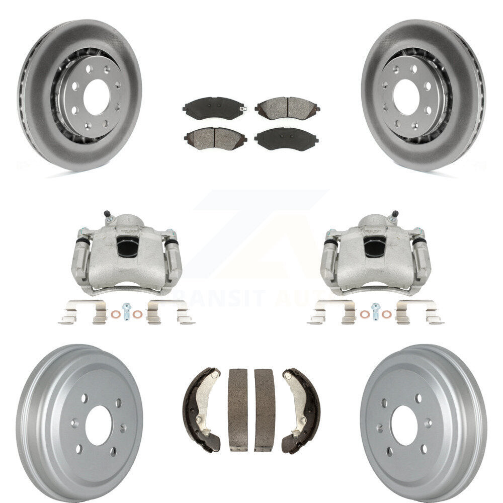 Transit Auto KCG-100403S Disc Brake Kit for 2004-2015 Chevrolet Spark, Pontiac G3, Pontiac G3 Wave & more - Front and Rear product image