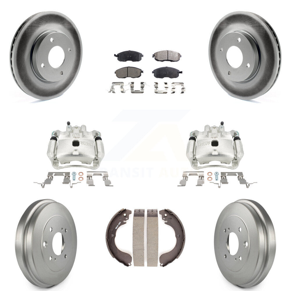 Transit Auto KCG-100412P Disc Brake Kit for 2007-2014 Nissan Cube, Nissan Versa - Front and Rear product image
