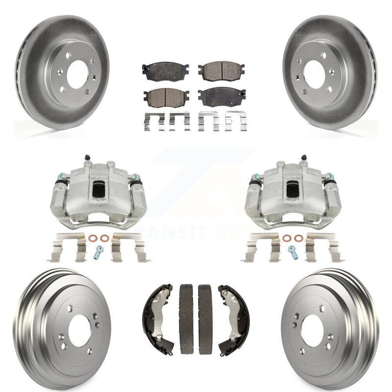Transit Auto KCG-100414T Disc Brake Kit for 2006-2011 Hyundai Accent, Kia Rio, Kia Rio5 - Front and Rear product image