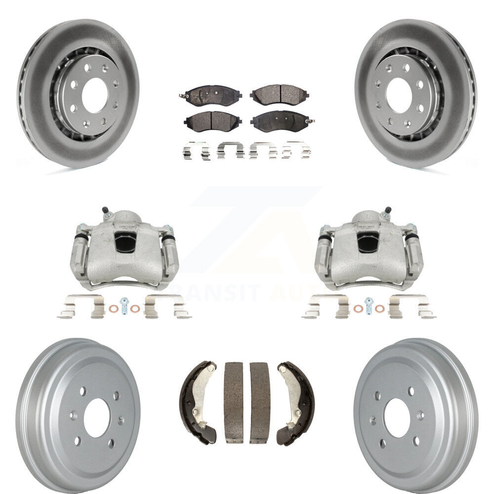 Transit Auto KCG-100415T Disc Brake Kit for 2004-2015 Chevrolet Spark, Pontiac G3, Pontiac G3 Wave & more - Front and Rear product image