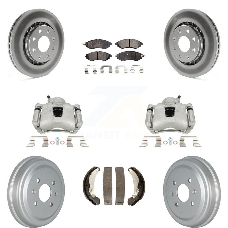 Transit Auto KCG-100415T Disc Brake Kit for 2004-2015 Chevrolet Spark, Pontiac G3, Pontiac G3 Wave & more - Front and Rear product image