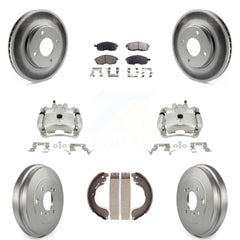 Transit Auto KCG-100418T Disc Brake Kit for 2007-2012 Nissan Sentra - Front and Rear product image