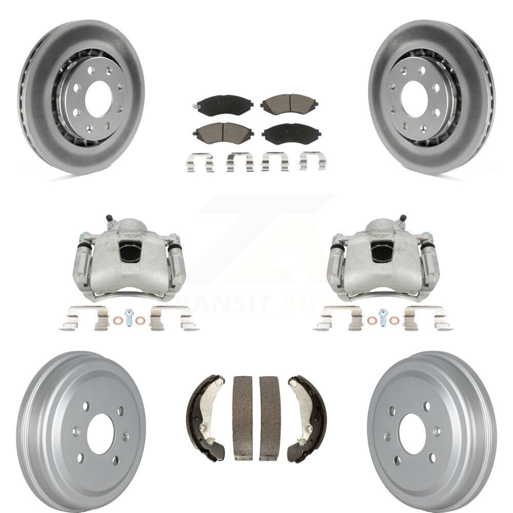 Transit Auto KCG-100427C Disc Brake Kit for 2004-2015 Chevrolet Spark, Pontiac G3, Pontiac G3 Wave & more - Front and Rear product image