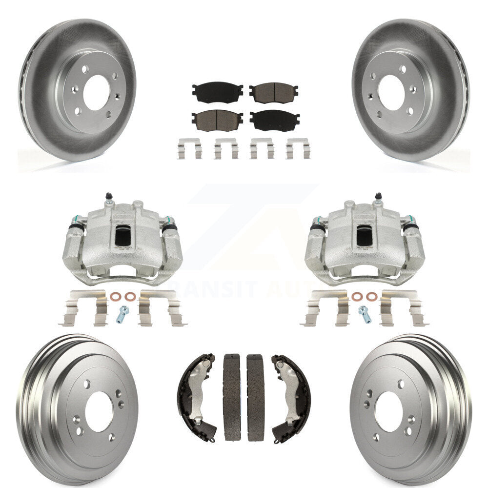 Transit Auto KCG-100428C Disc Brake Kit for 2006-2011 Hyundai Accent, Kia Rio, Kia Rio5 - Front and Rear product image