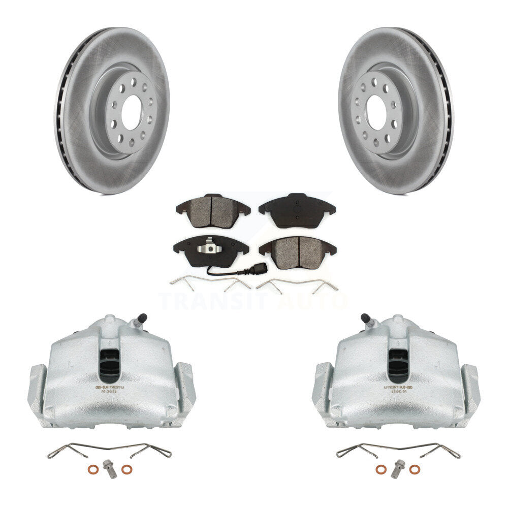 Transit Auto KCG-100435S Disc Brake Kit for 2006-2018 Volkswagen Beetle, Volkswagen Jetta, Volkswagen GTI & more - Front product image