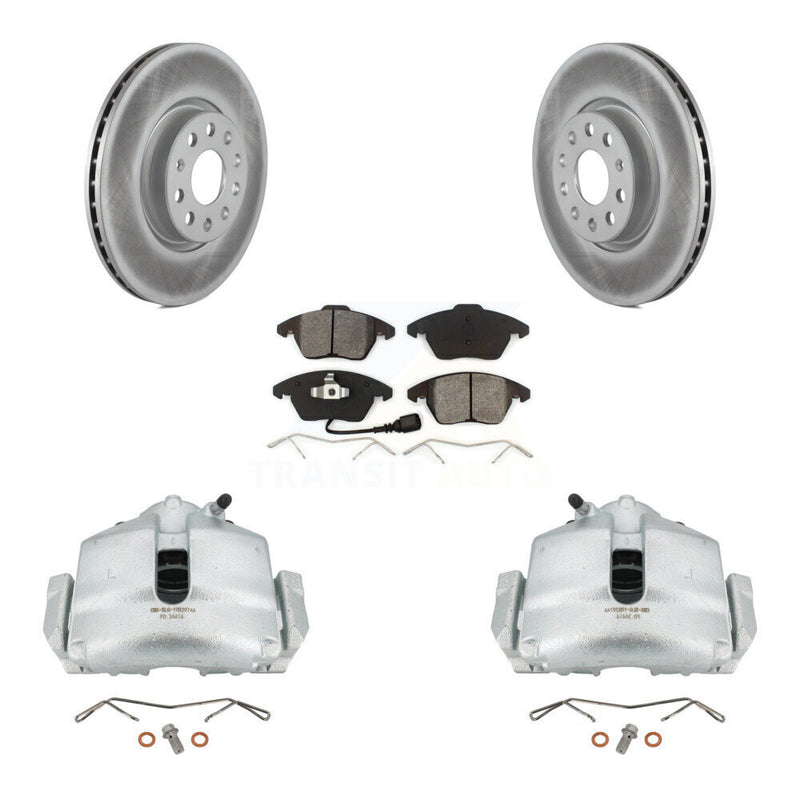 Transit Auto KCG-100435S Disc Brake Kit for 2006-2018 Volkswagen Beetle, Volkswagen Jetta, Volkswagen GTI & more - Front product image