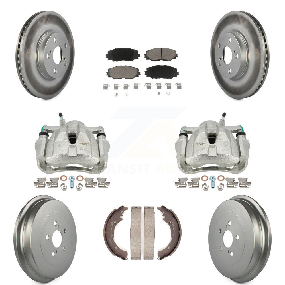 Transit Auto KCG-100436C Disc Brake Kit for 2009-2019 Toyota Corolla - Front and Rear product image