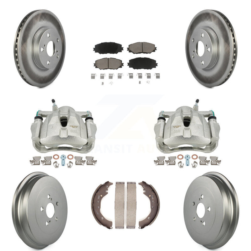 Transit Auto KCG-100436C Disc Brake Kit for 2009-2019 Toyota Corolla - Front and Rear product image