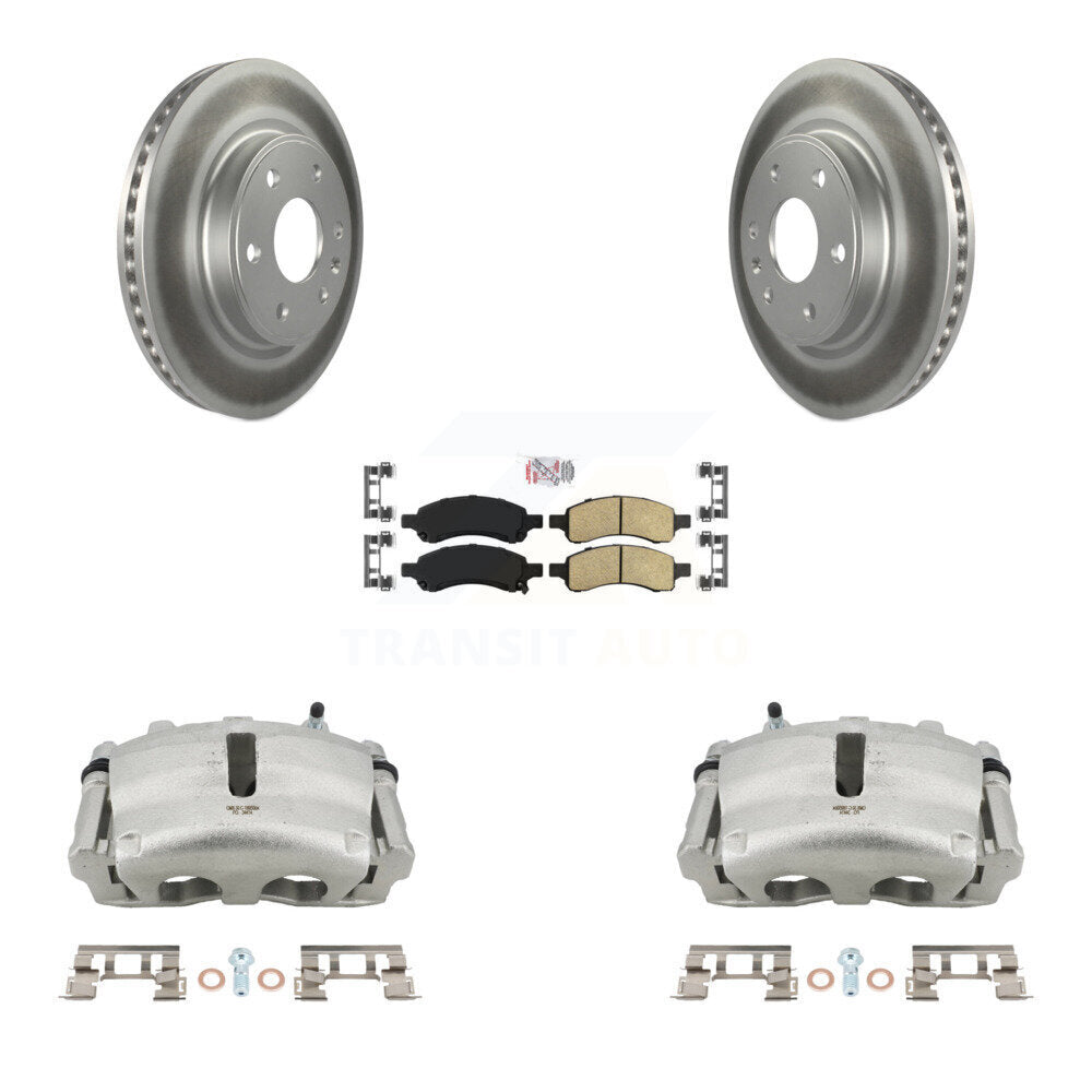 Transit Auto KCG-100439N Disc Brake Kit for 2007-2017 GMC Acadia Limited, Chevrolet Traverse, Buick Enclave & more - Front product image