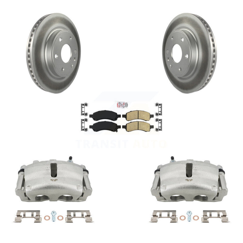 Transit Auto KCG-100439N Disc Brake Kit for 2007-2017 GMC Acadia Limited, Chevrolet Traverse, Buick Enclave & more - Front product image