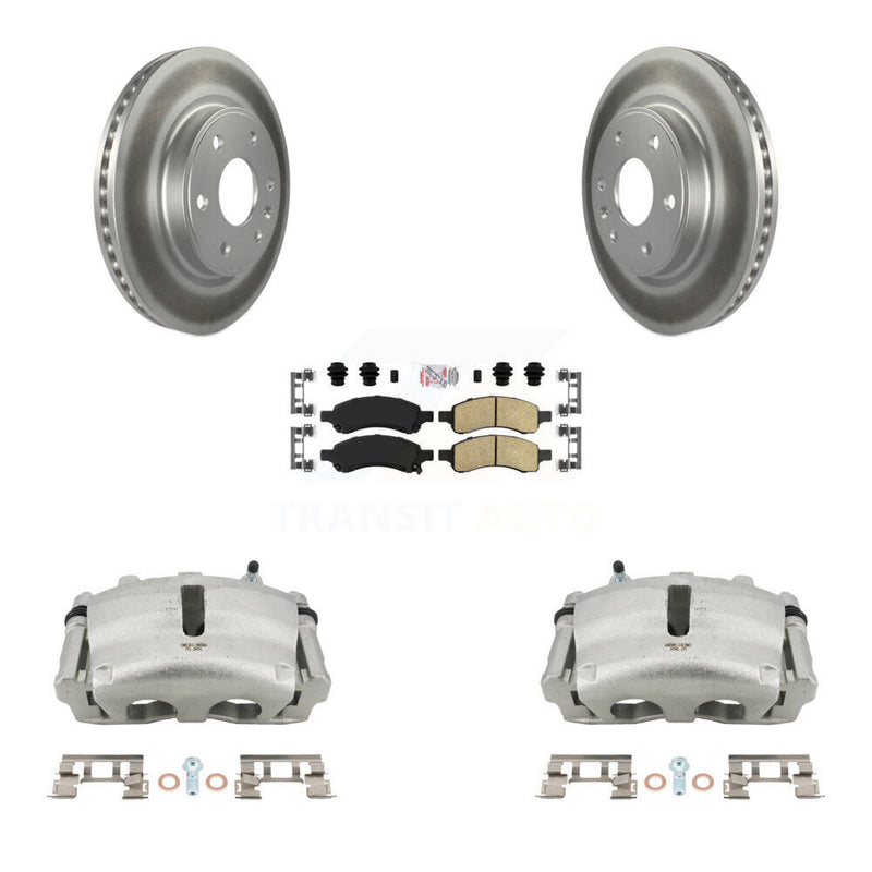 Transit Auto KCG-100440N Disc Brake Kit for 2007-2017 GMC Acadia Limited, Chevrolet Traverse, Buick Enclave & more - Front product image