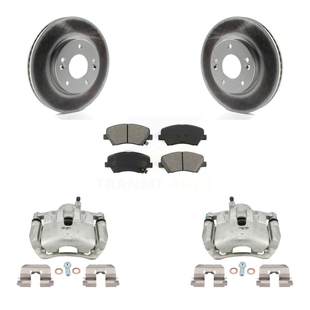 Transit Auto KCG-100447S Disc Brake Kit for 2013-2016 Hyundai Elantra GT, Kia Forte, Kia Forte5 & more - Front product image