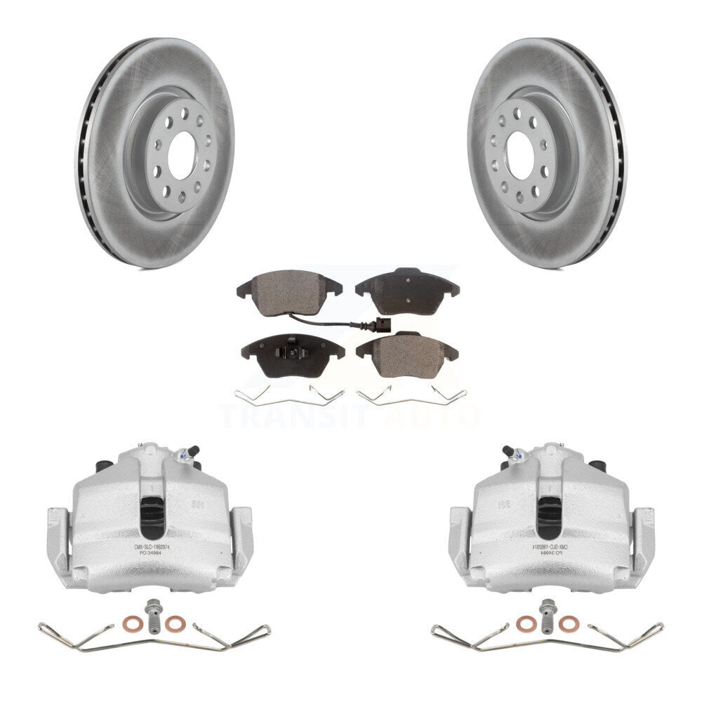 Transit Auto KCG-100449P Disc Brake Kit for 2006-2019 Volkswagen Beetle, Volkswagen Jetta, Audi A3 & more - Front product image